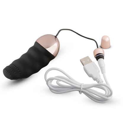 9-Teazers Ribbed Vibrating Egg With Remote Control-9