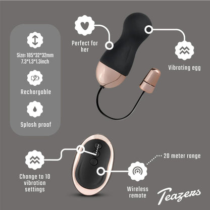 8-Teazers Vibrating Egg With Remote Control-8