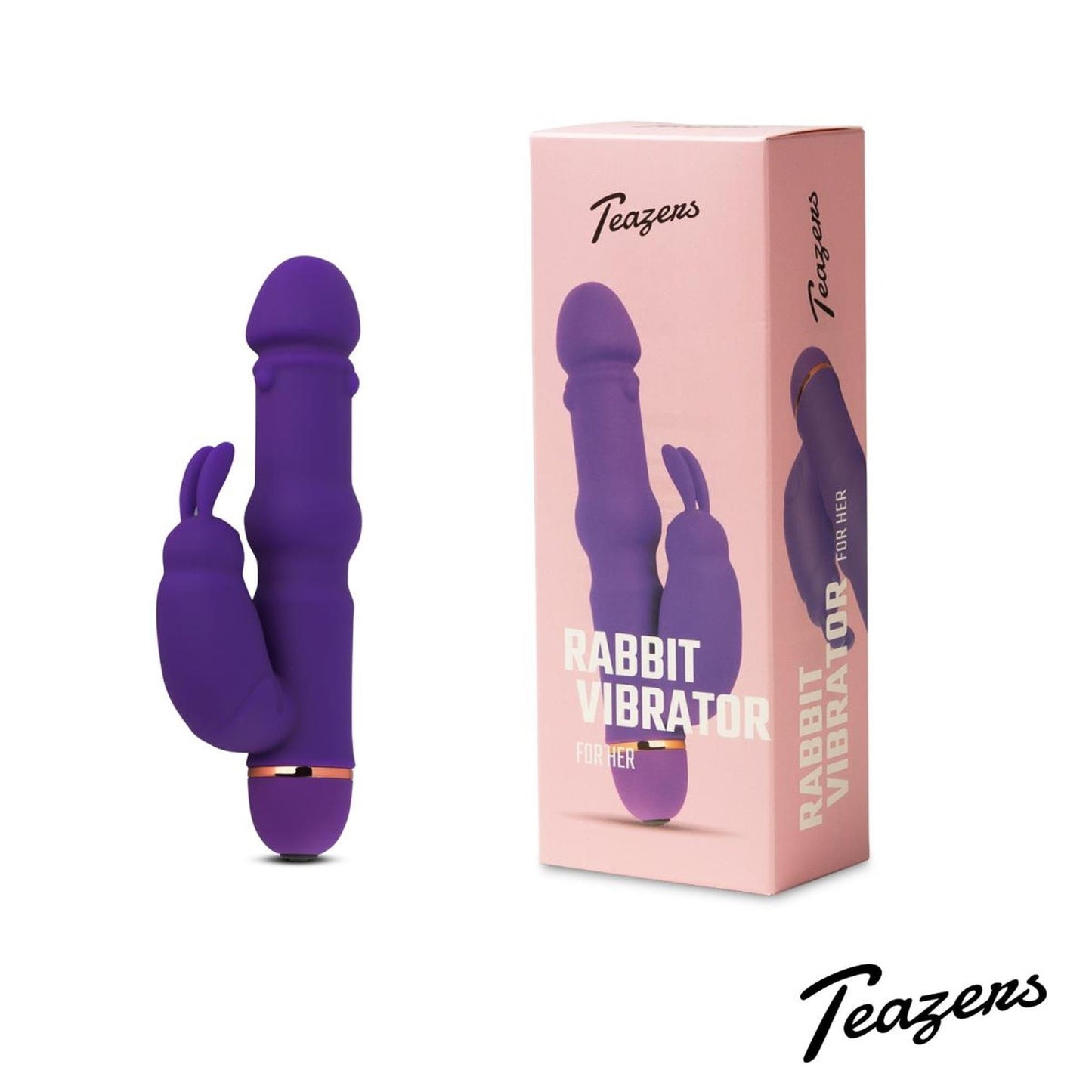 11-Teazers Silicone Rabbit Vibrator - Purple-11