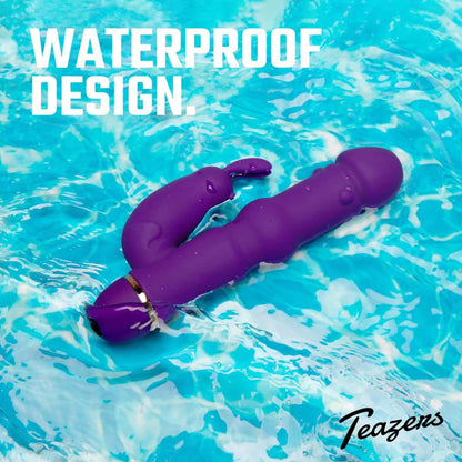 2-Teazers Silicone Rabbit Vibrator - Purple-2