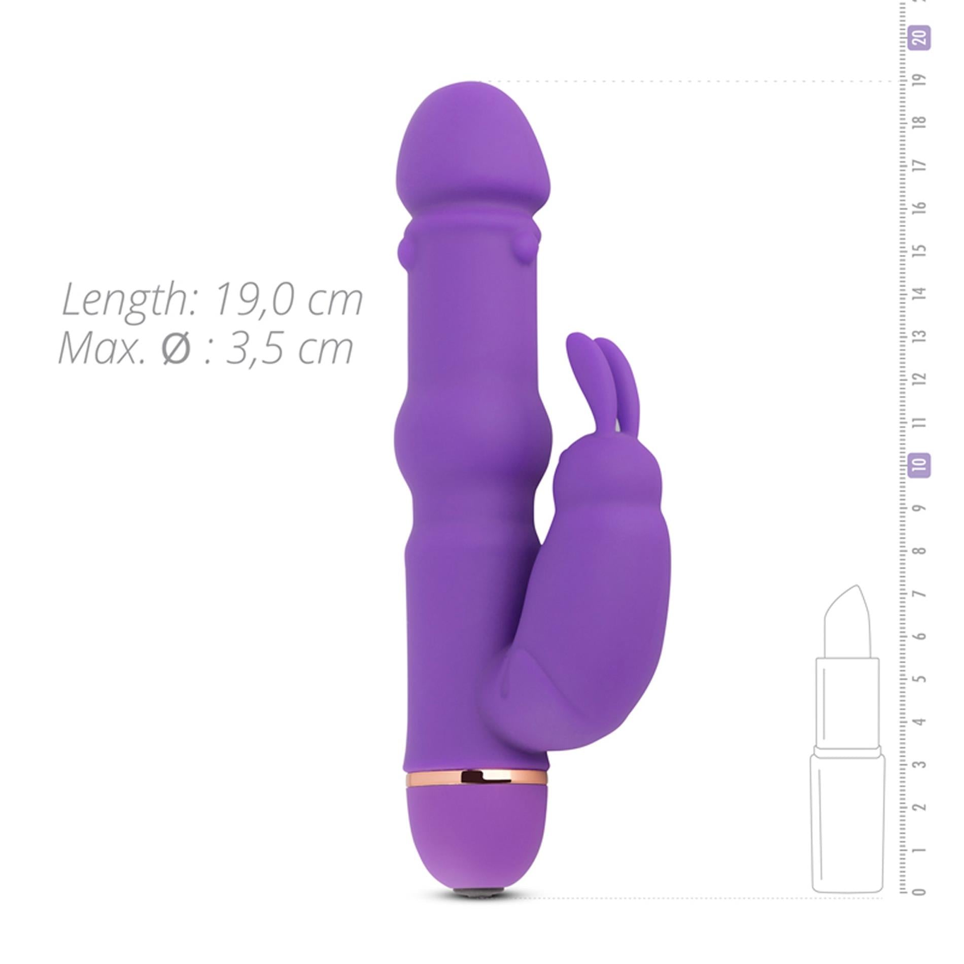 7-Teazers Silicone Rabbit Vibrator - Purple-7