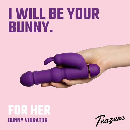 10-Teazers Silicone Rabbit Vibrator - Purple-10