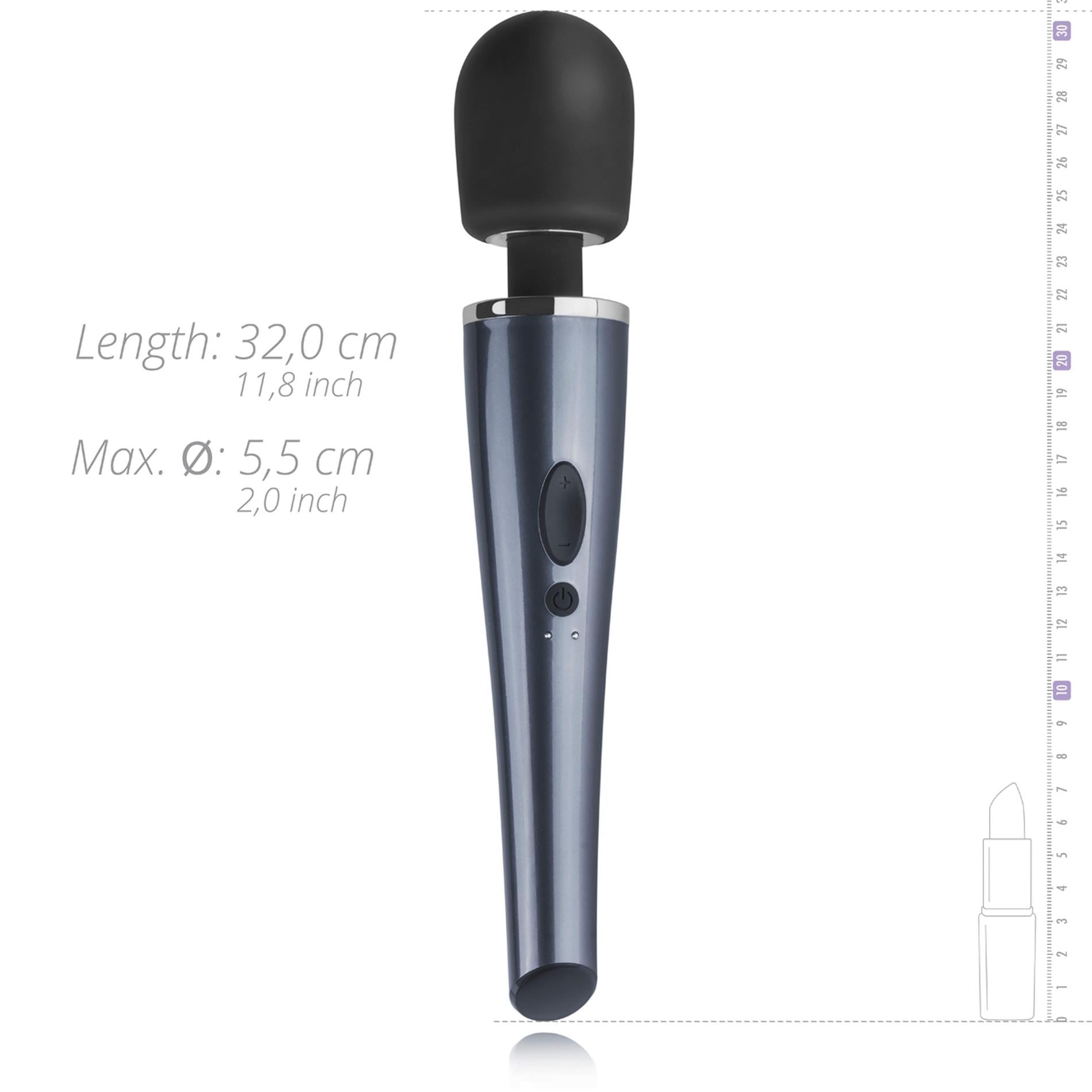 11-Black Lightning Wand Vibrator-11