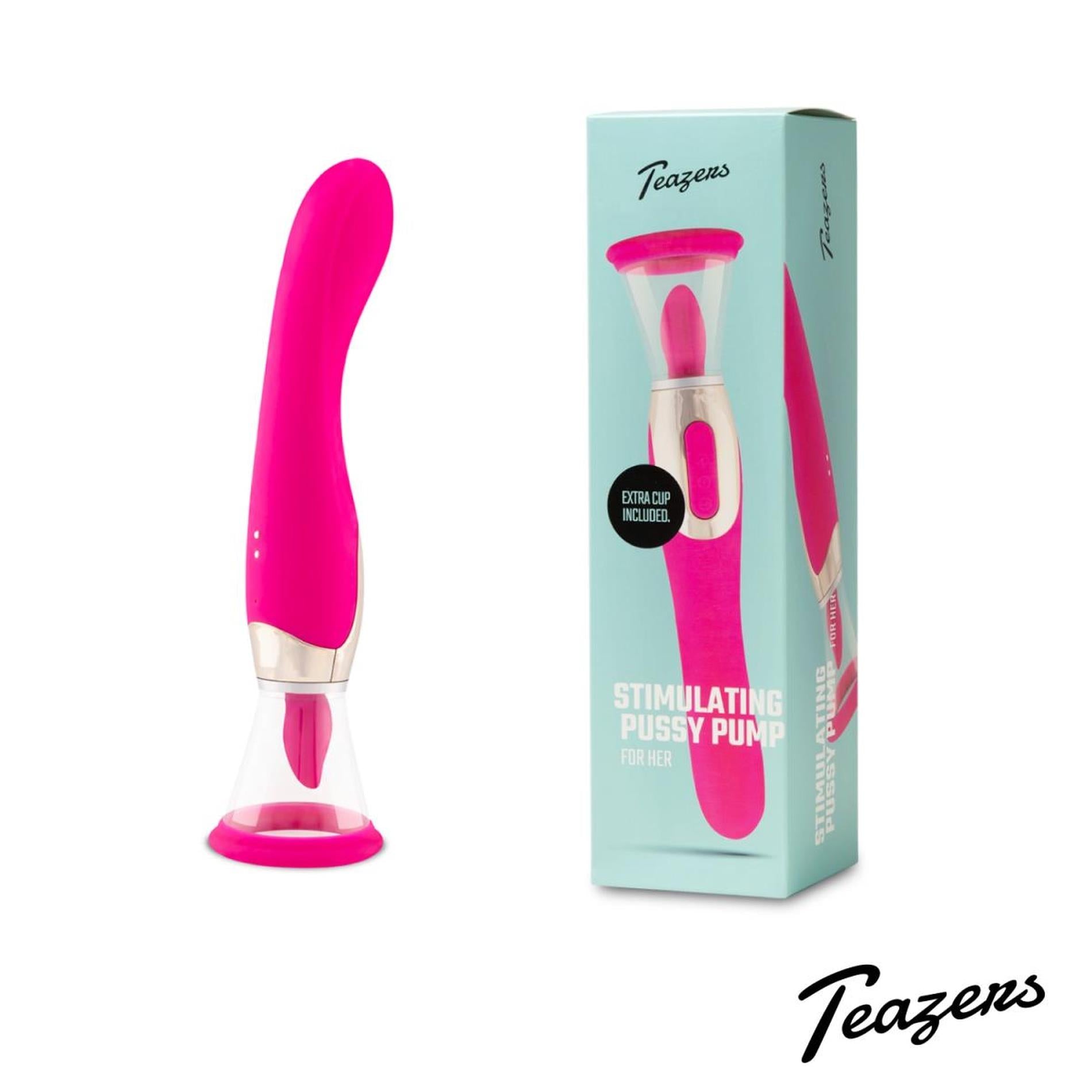 1-Pleasure Pump With G-Spot Vibrator - Pink-1