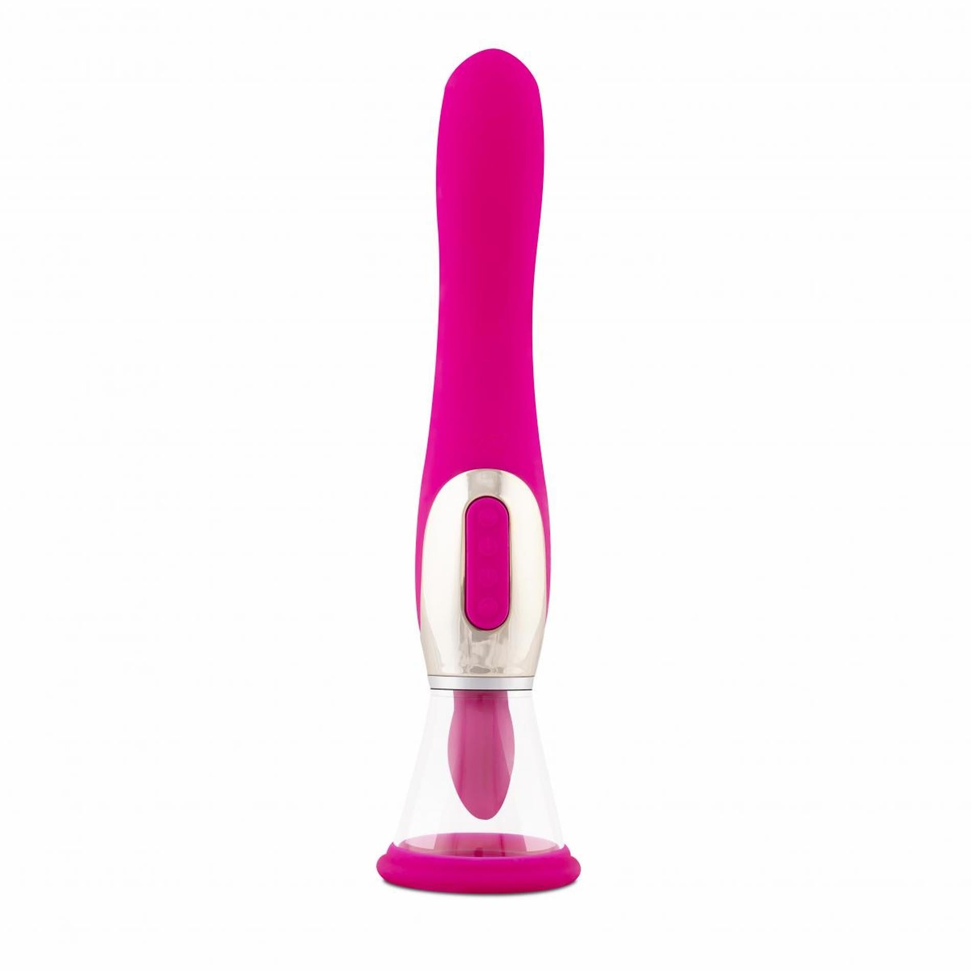 4-Pleasure Pump With G-Spot Vibrator - Pink-4