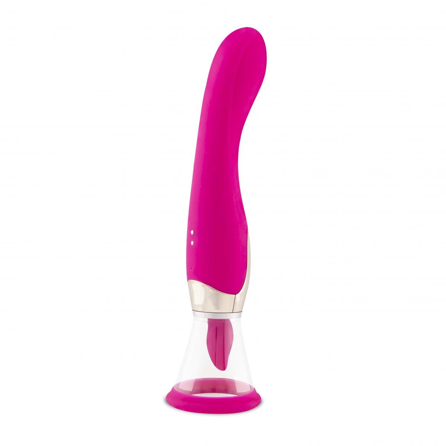 6-Pleasure Pump With G-Spot Vibrator - Pink-6