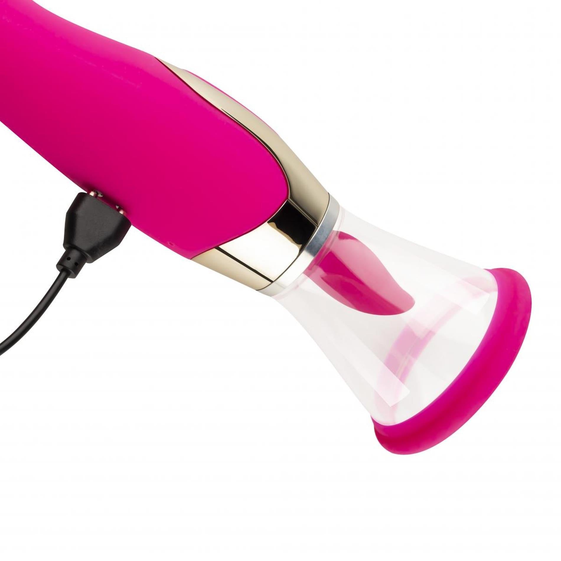 7-Pleasure Pump With G-Spot Vibrator - Pink-7