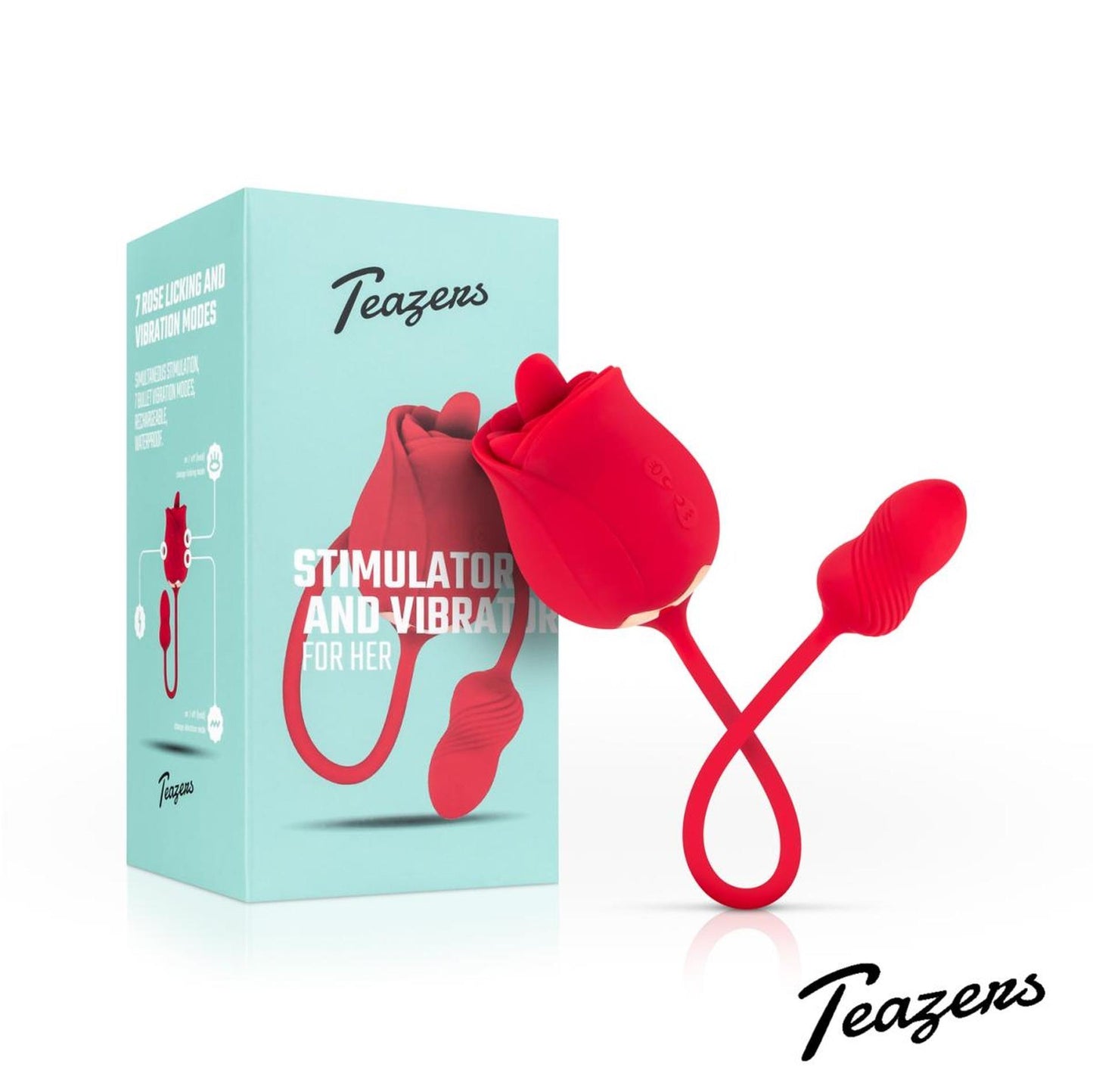 1-Teazers Rose Vibrator and Clitoris Stimulator-1