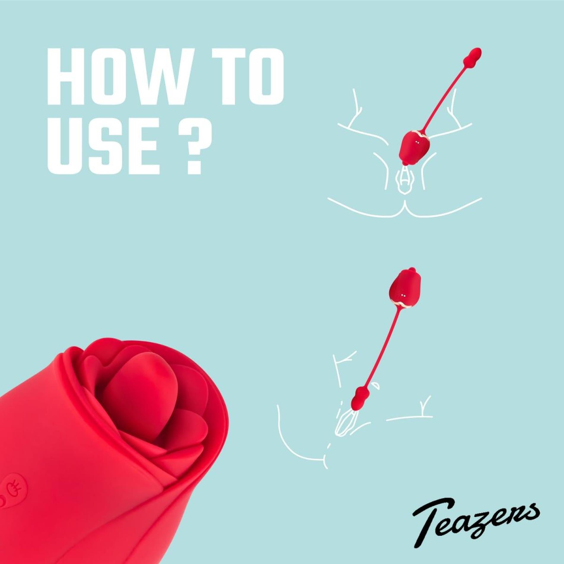 5-Teazers Rose Vibrator and Clitoris Stimulator-5