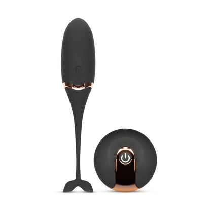 2-Luxurious Vibrating Egg w/ Remote Control - Black-2