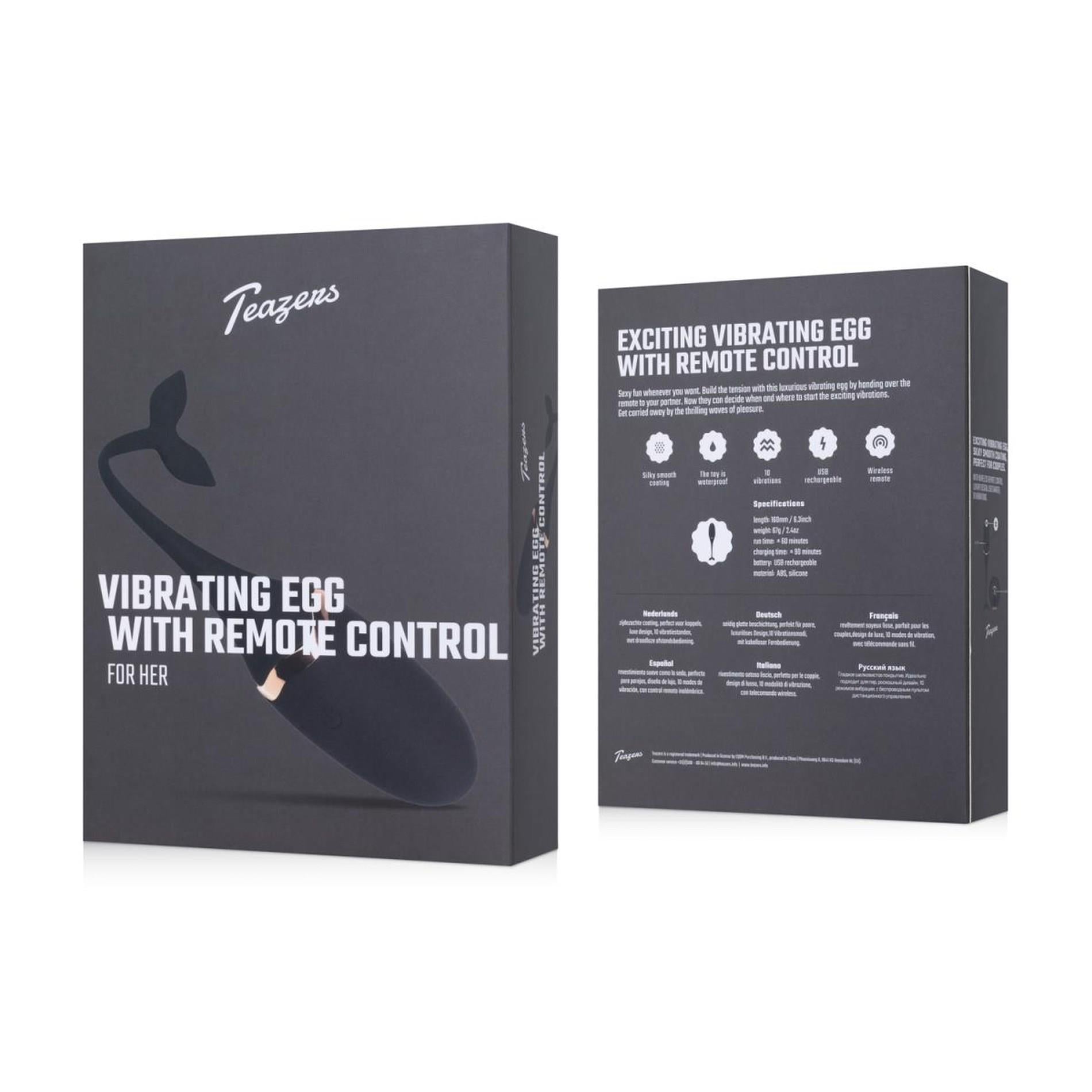 11-Luxurious Vibrating Egg w/ Remote Control - Black-11