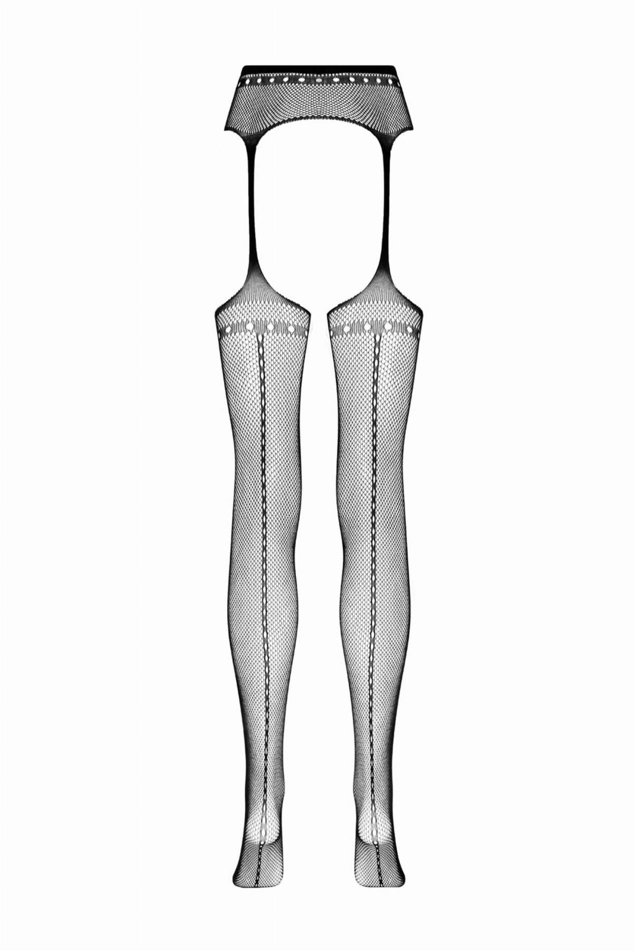 5-Suspender pantyhose Tula - Black-5