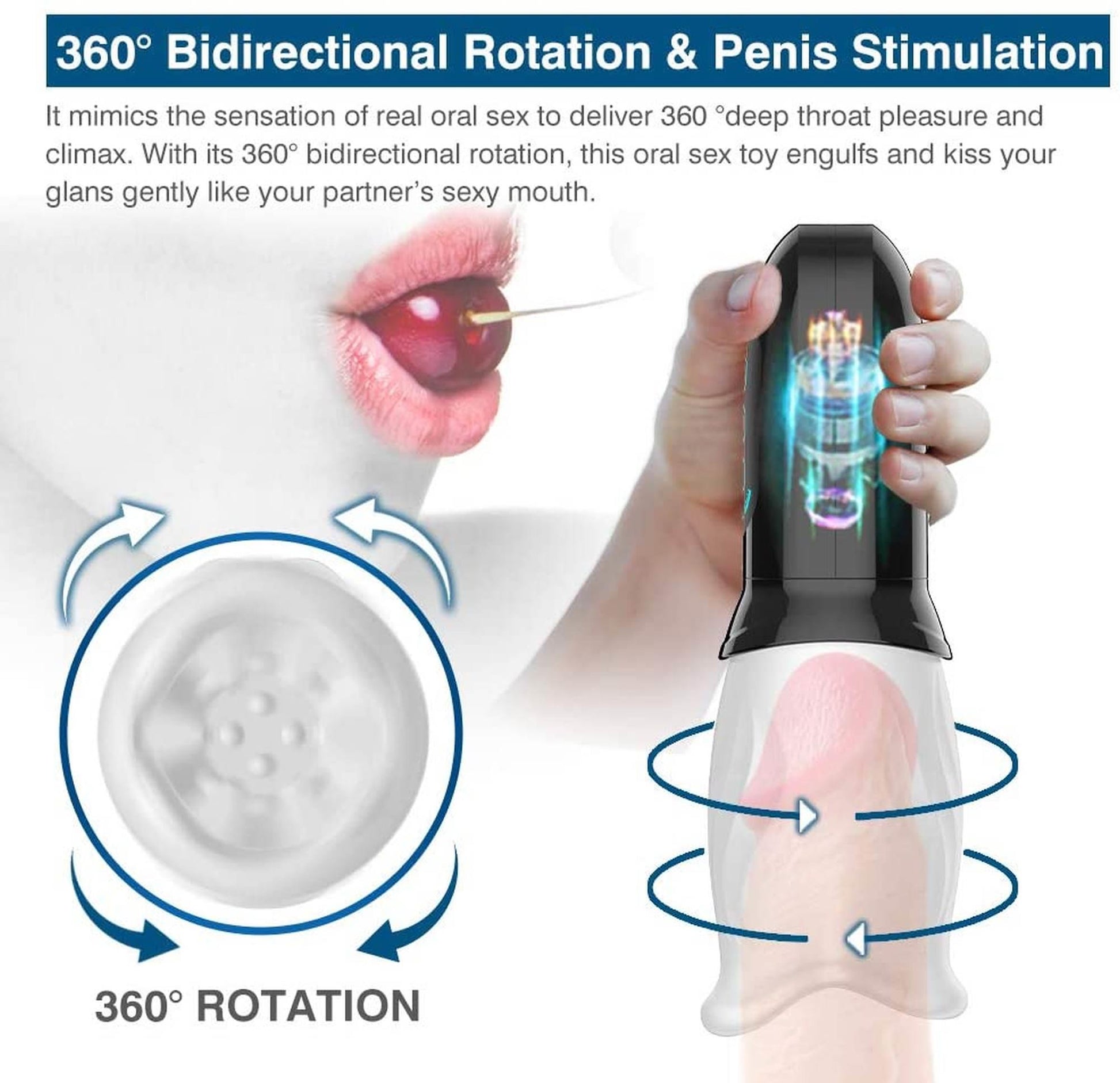 8-Head Rotating Stimulating Masturbator-8