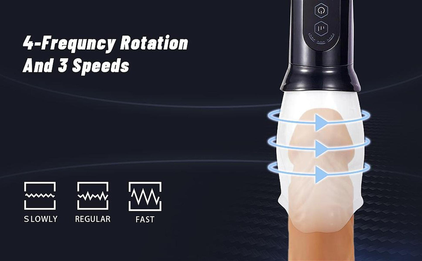 15-Head Rotating Stimulating Masturbator-15