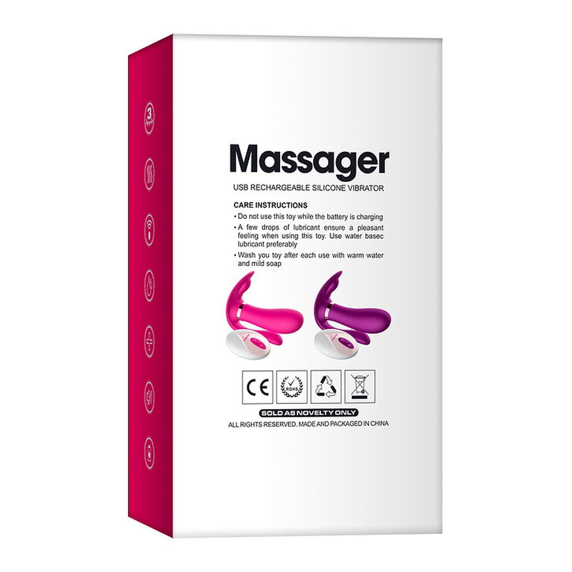 12-Remote wearable vibrator RED-12