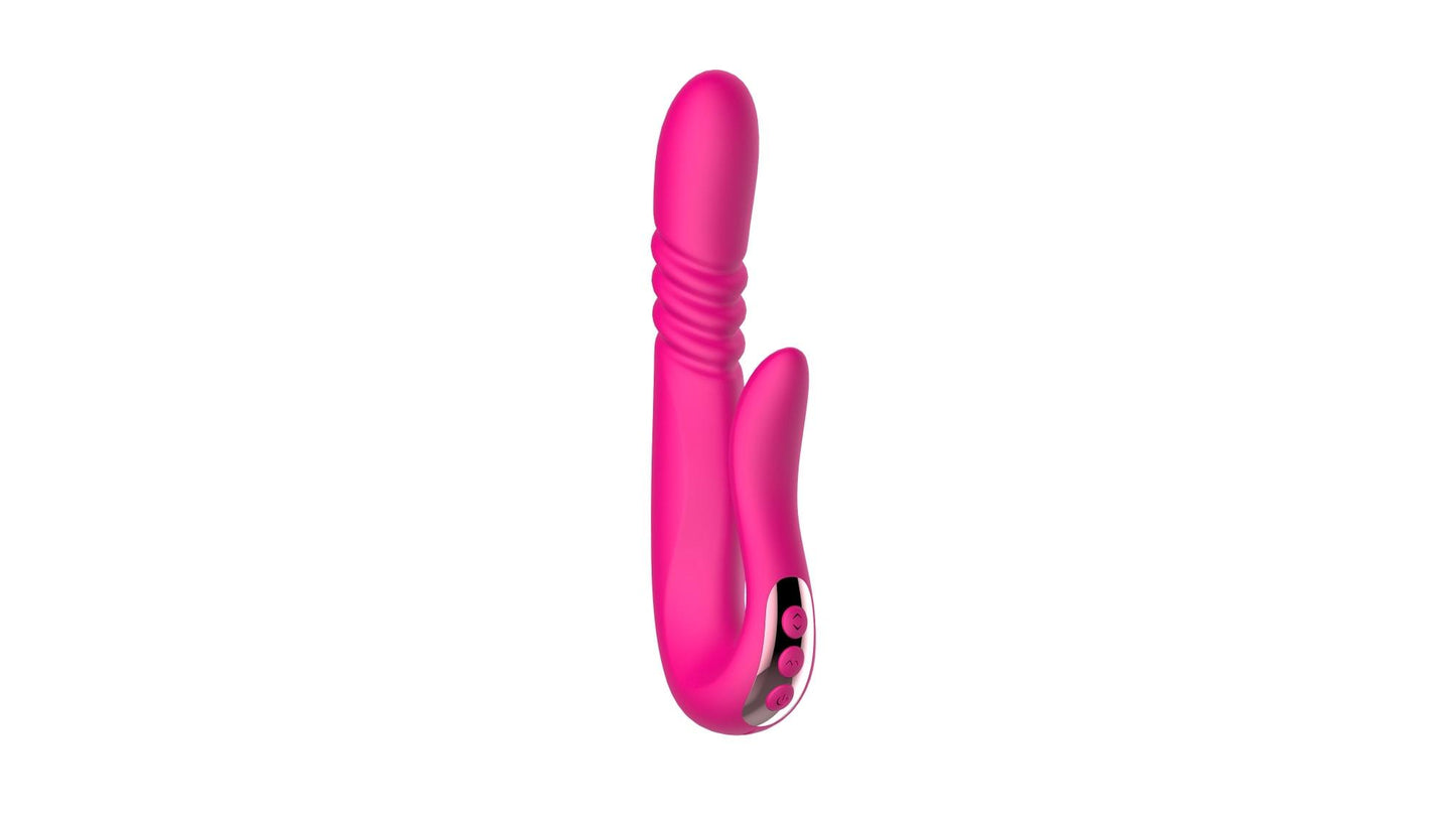 1-Wibrator Deluxe Twirling Vibrating Thruster RED-1