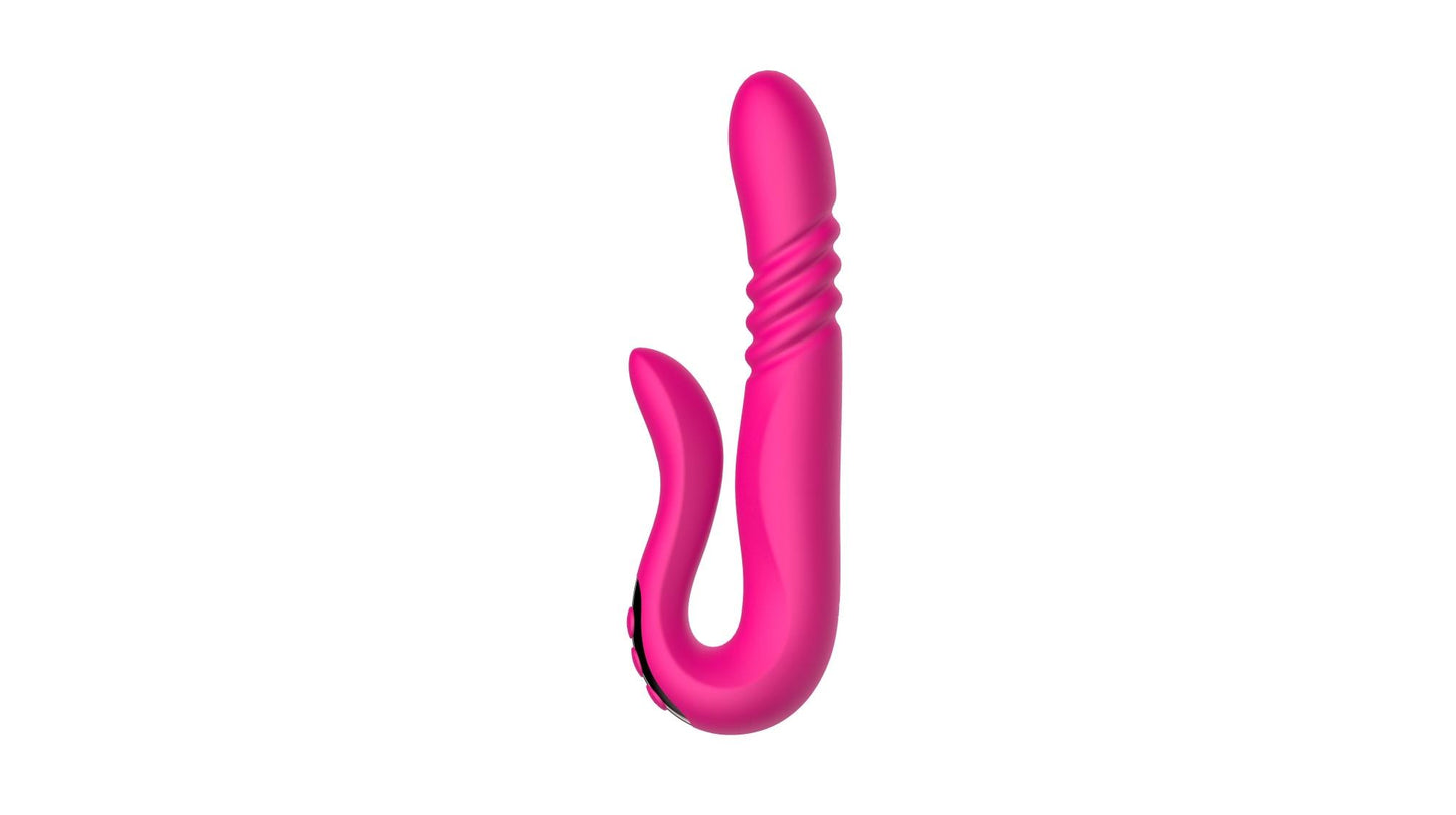5-Wibrator Deluxe Twirling Vibrating Thruster RED-5