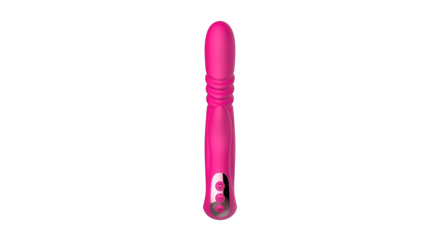 6-Wibrator Deluxe Twirling Vibrating Thruster RED-6