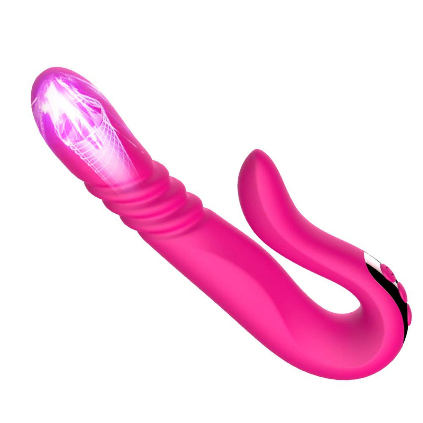 9-Wibrator Deluxe Twirling Vibrating Thruster RED-9
