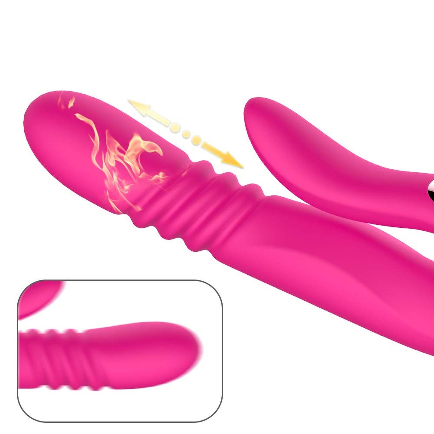 12-Wibrator Deluxe Twirling Vibrating Thruster RED-12