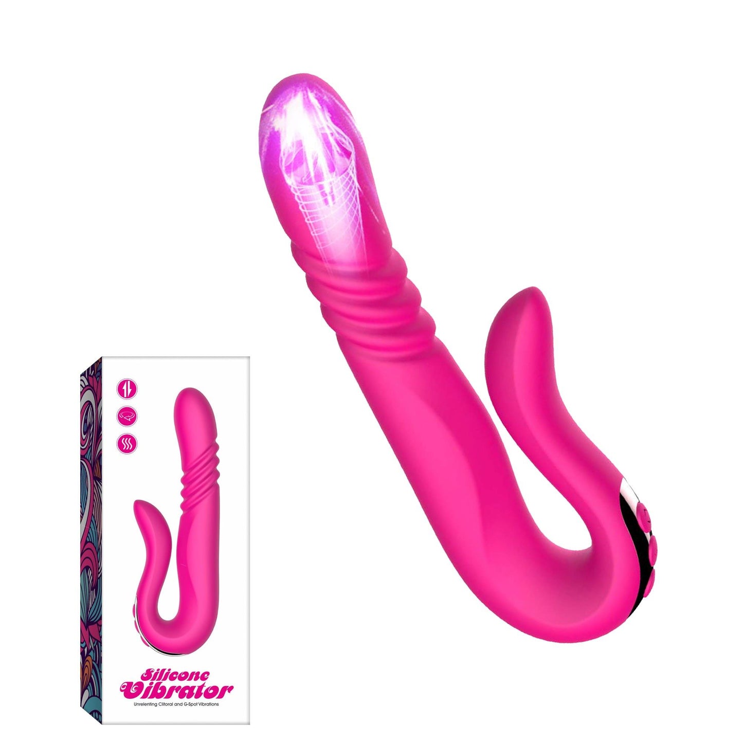 15-Wibrator Deluxe Twirling Vibrating Thruster RED-15