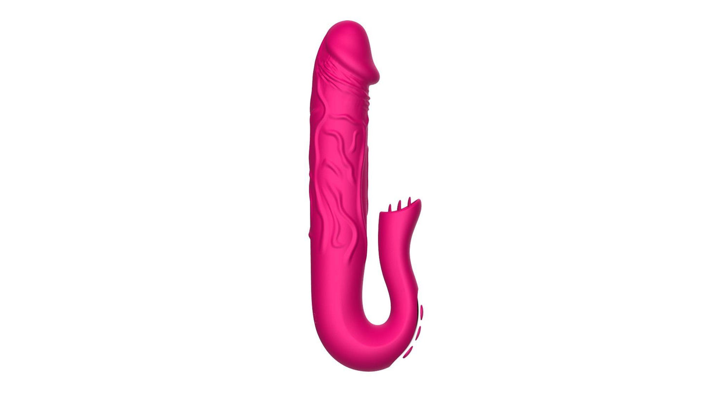 2-Realistyczny wibrator z języczkiem-2