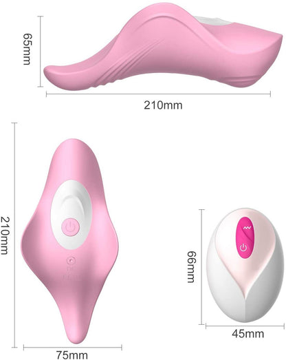 7-Wibrator damski do majtek dla par 2w1 pulsuje wibruje dyskretny cichy-7