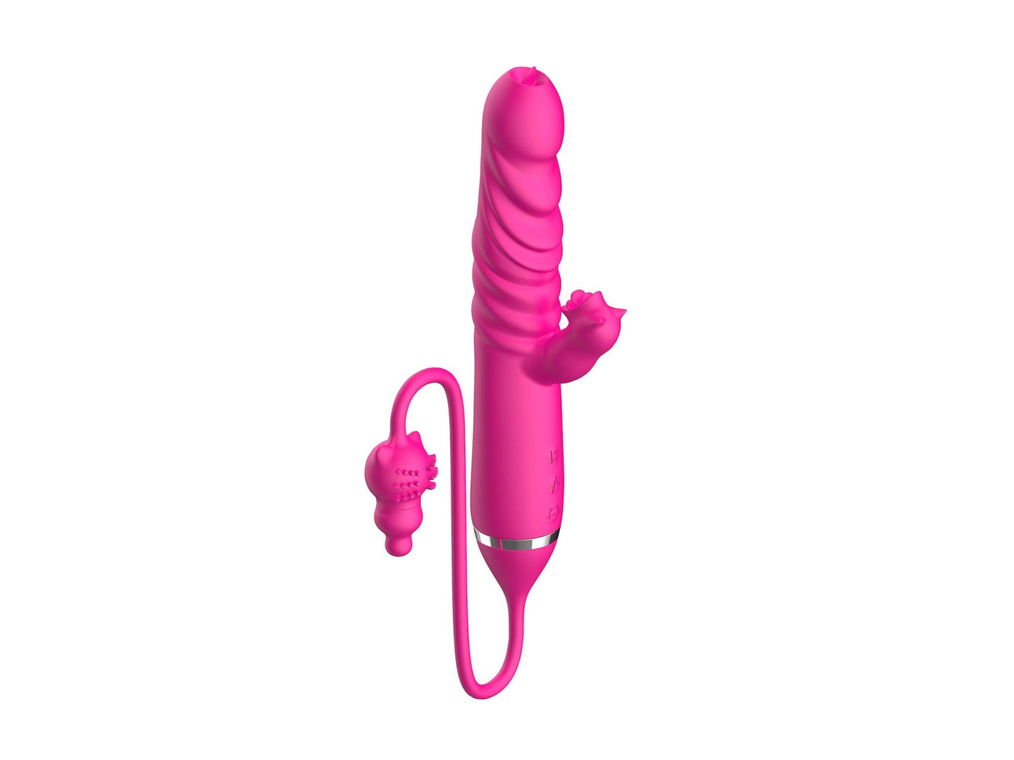 4-Tongue licking Triple Stimulation Thrusting Vibrator-4