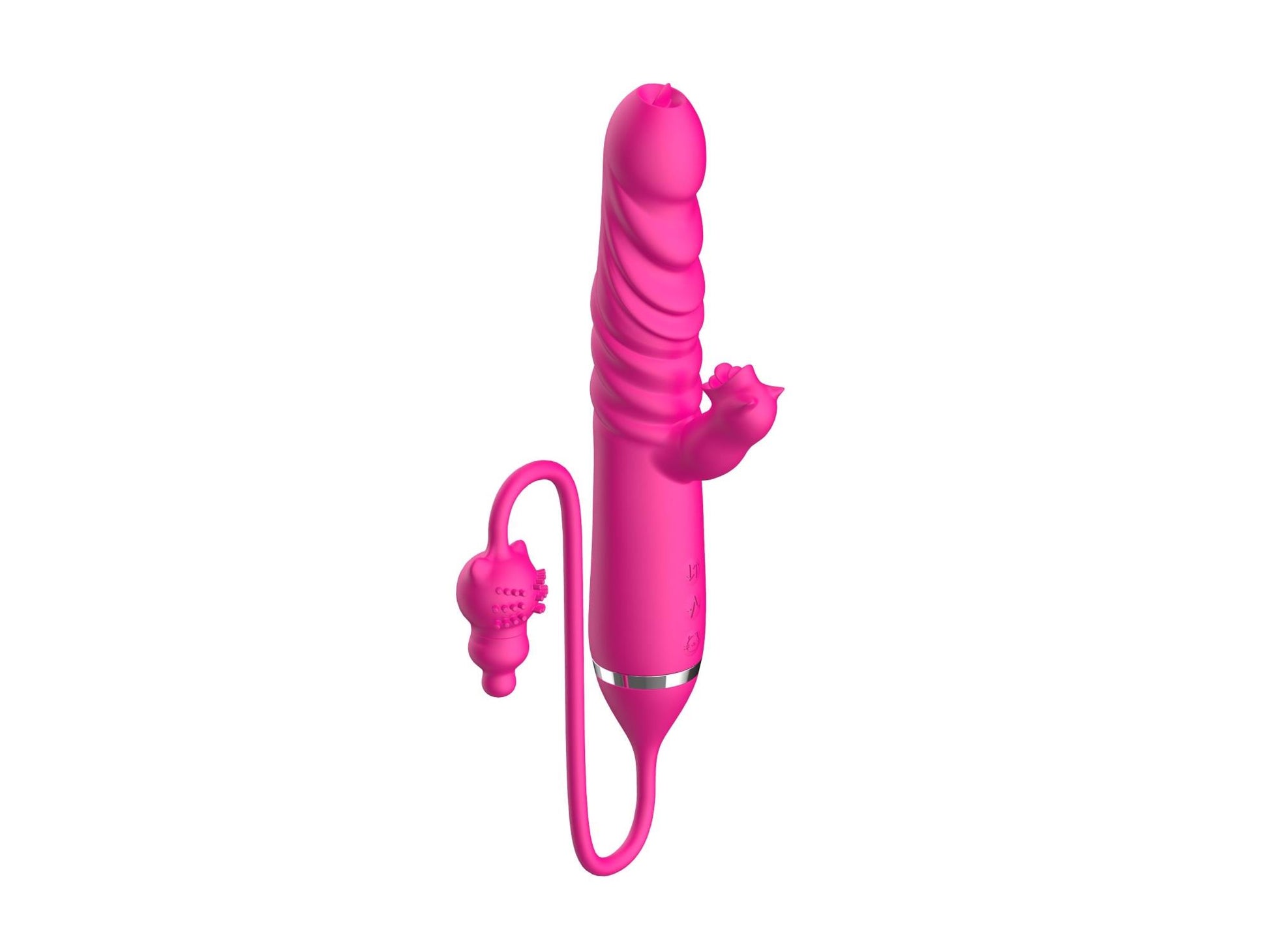 4-Tongue licking Triple Stimulation Thrusting Vibrator-4
