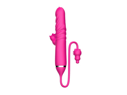 5-Tongue licking Triple Stimulation Thrusting Vibrator-5