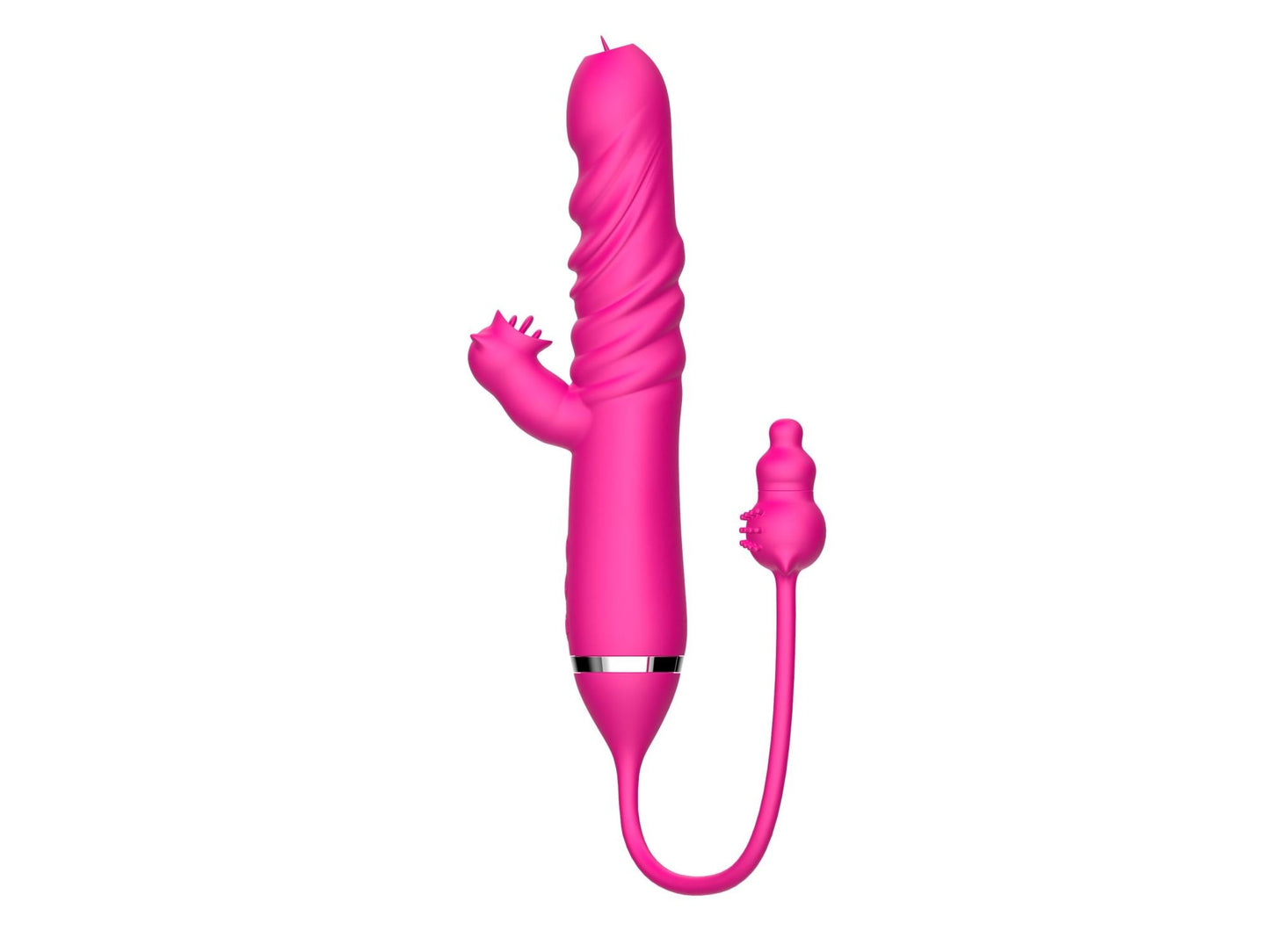 6-Tongue licking Triple Stimulation Thrusting Vibrator-6