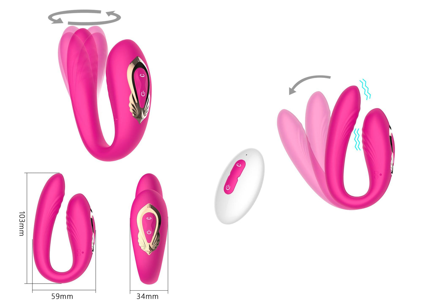 11-Rotating wearable dual vibrator-11