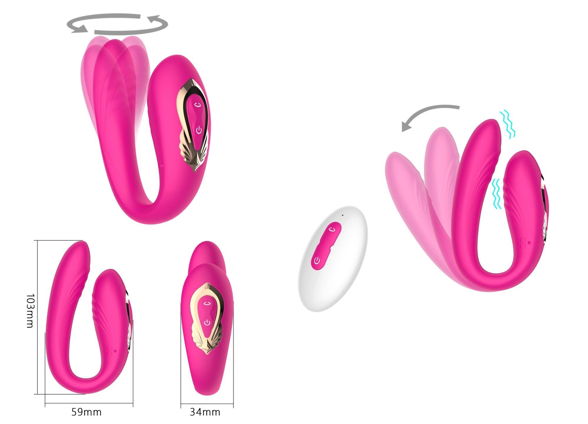 11-Rotating wearable dual vibrator-11