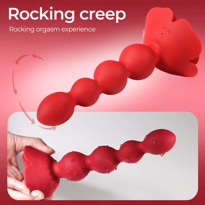 9-Rose rotating anal beads-9
