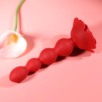 14-Rose rotating anal beads-14