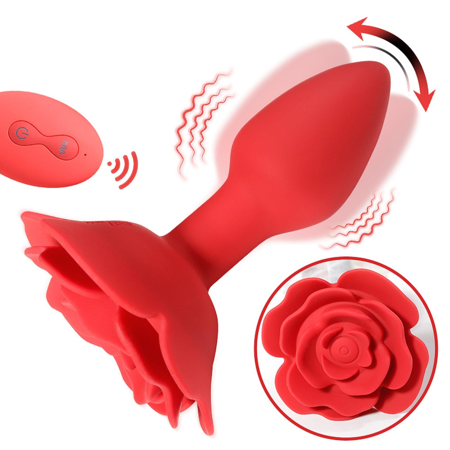 10-Rose rotating anal plug-10