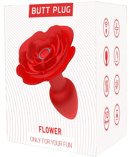 11-Rose rotating anal plug-11
