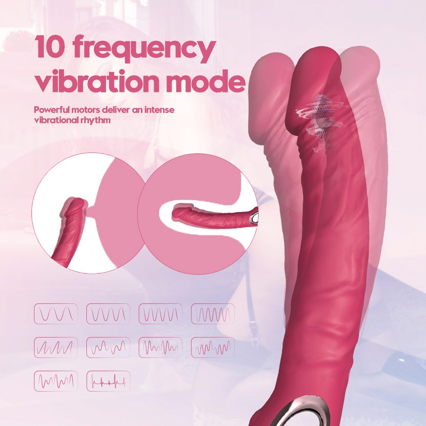 13-Realistic Vibrator PINK-13