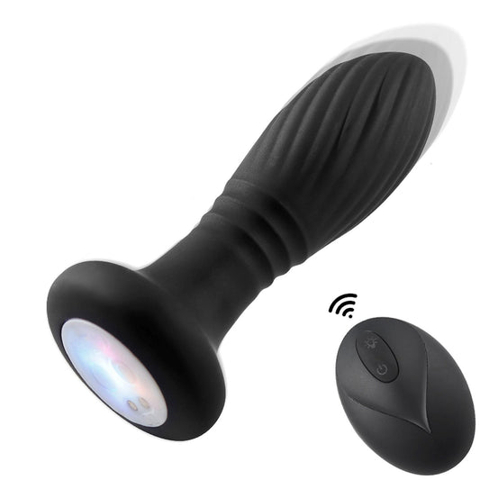 1-Lighting anal plug black-1