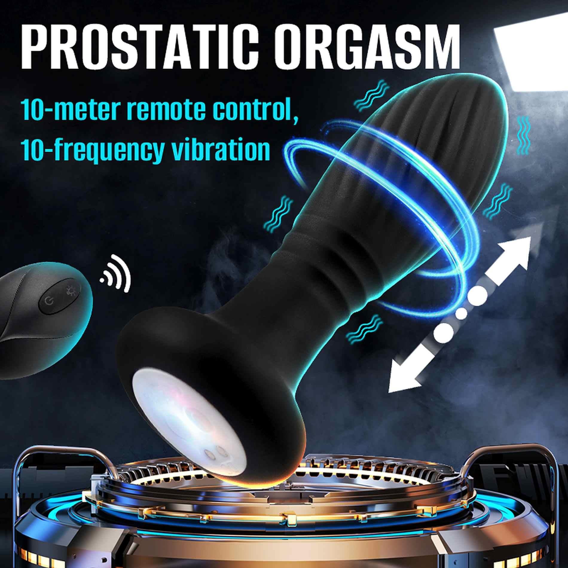 6-Lighting anal plug black-6