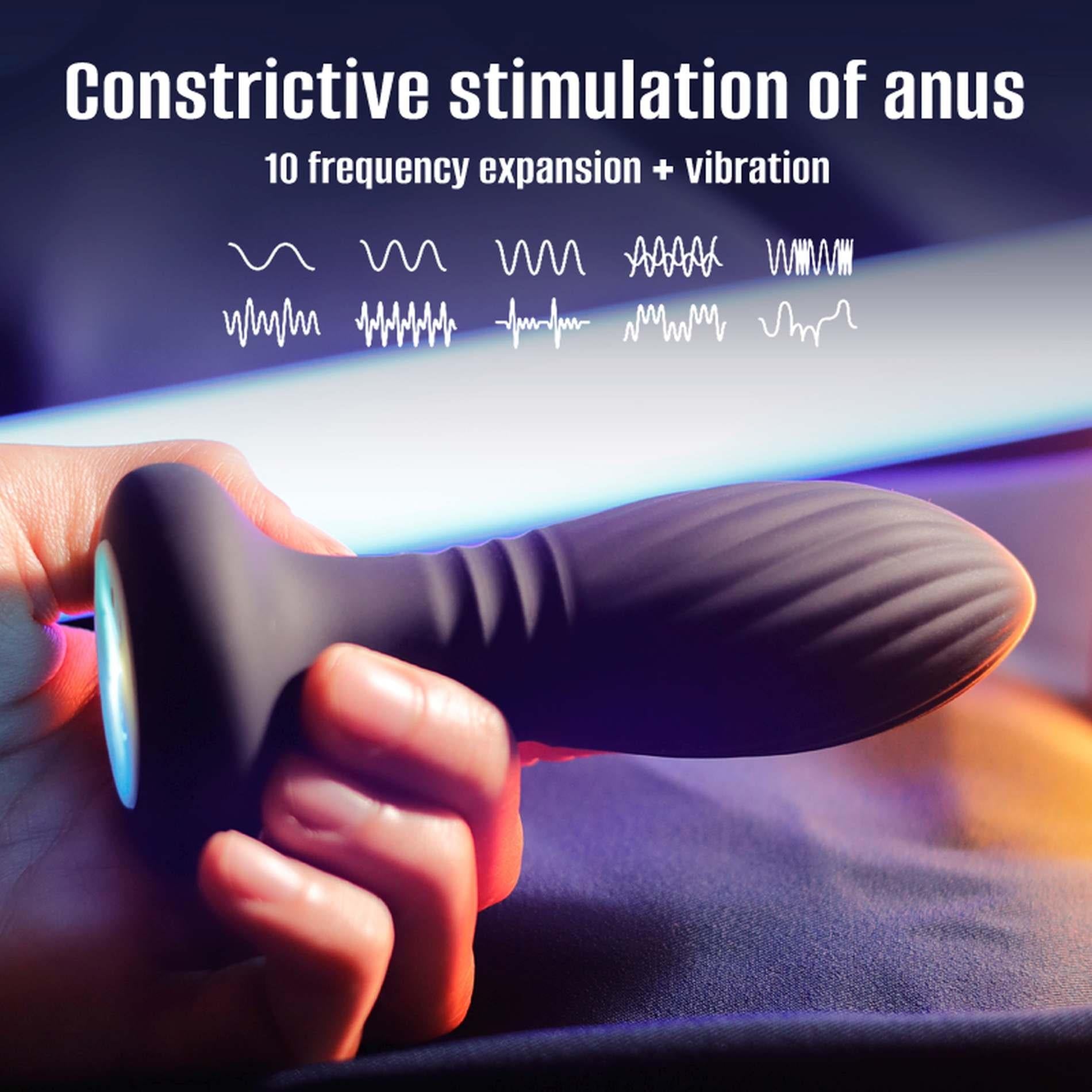 8-Lighting anal plug black-8