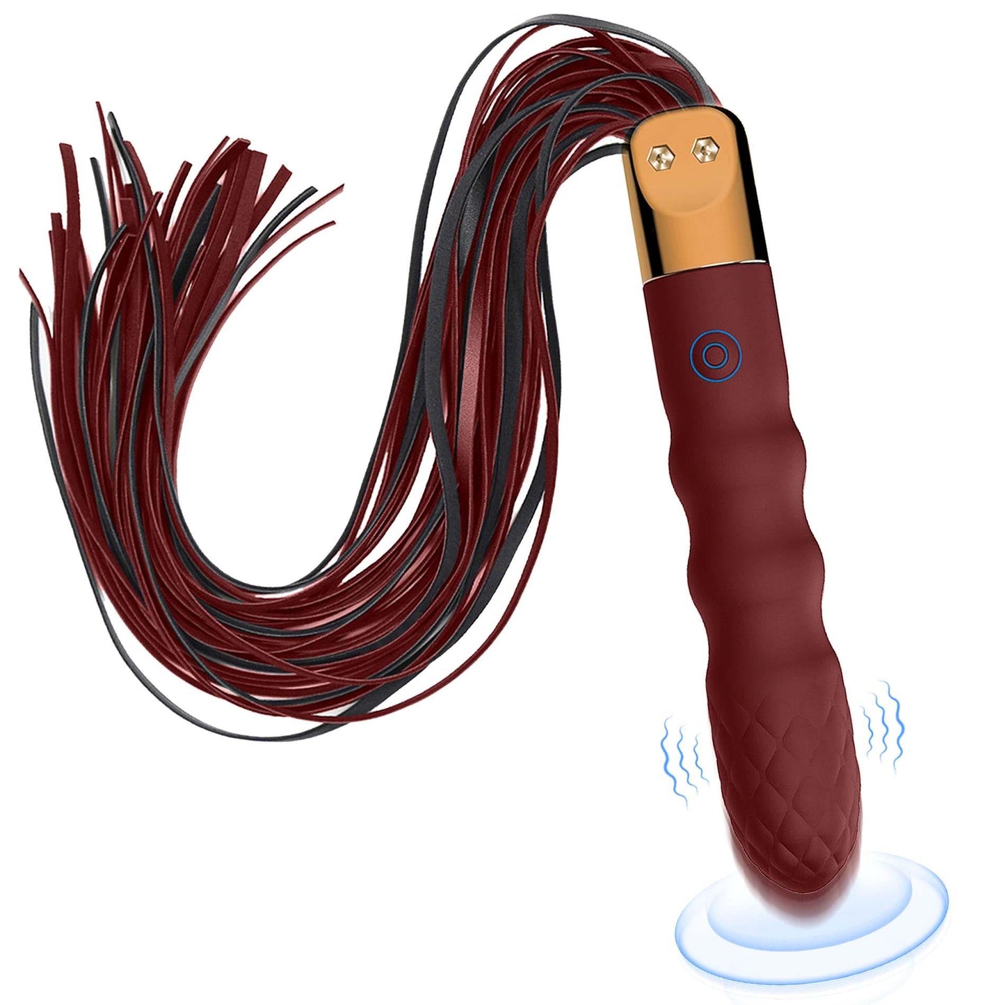2-Pejcz bicz  z korkiem wibratorem analnym 2w1 stymulacja analna plug-2