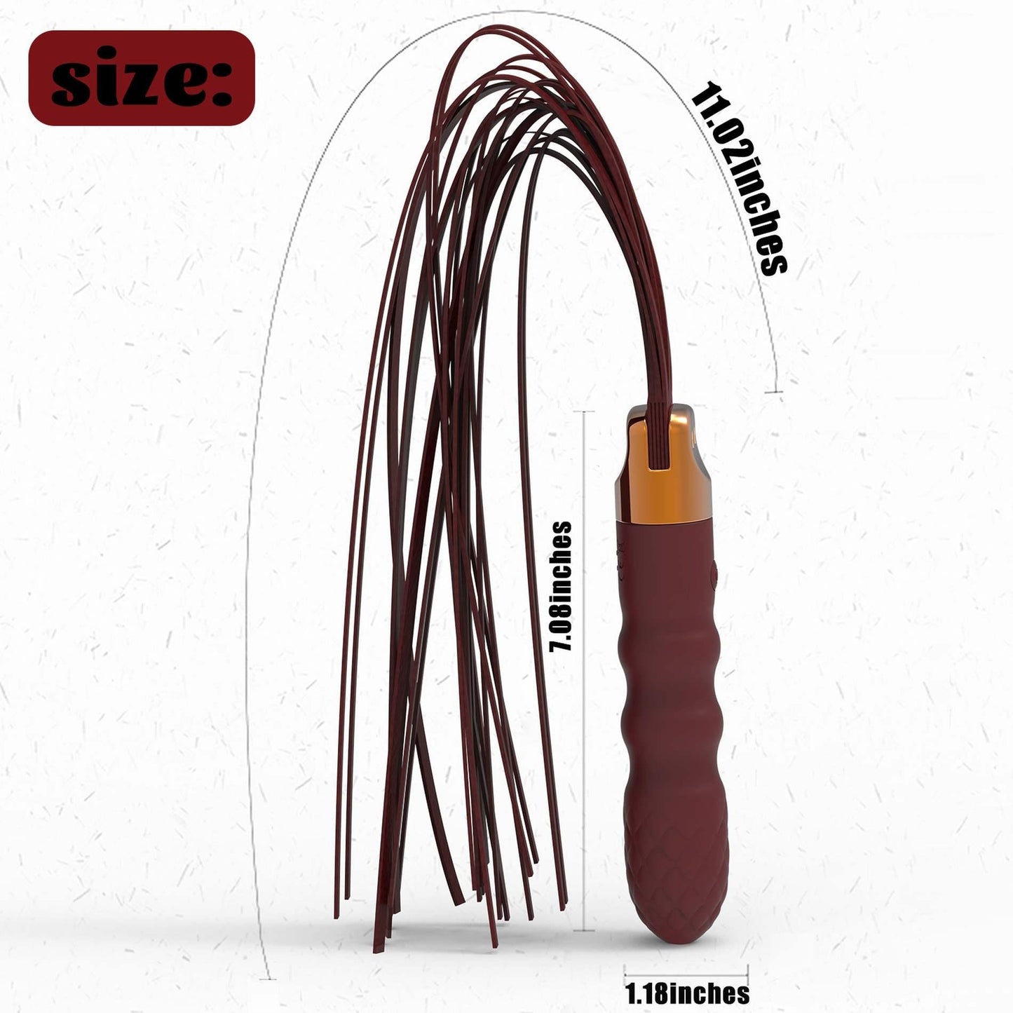 9-Pejcz bicz  z korkiem wibratorem analnym 2w1 stymulacja analna plug-9