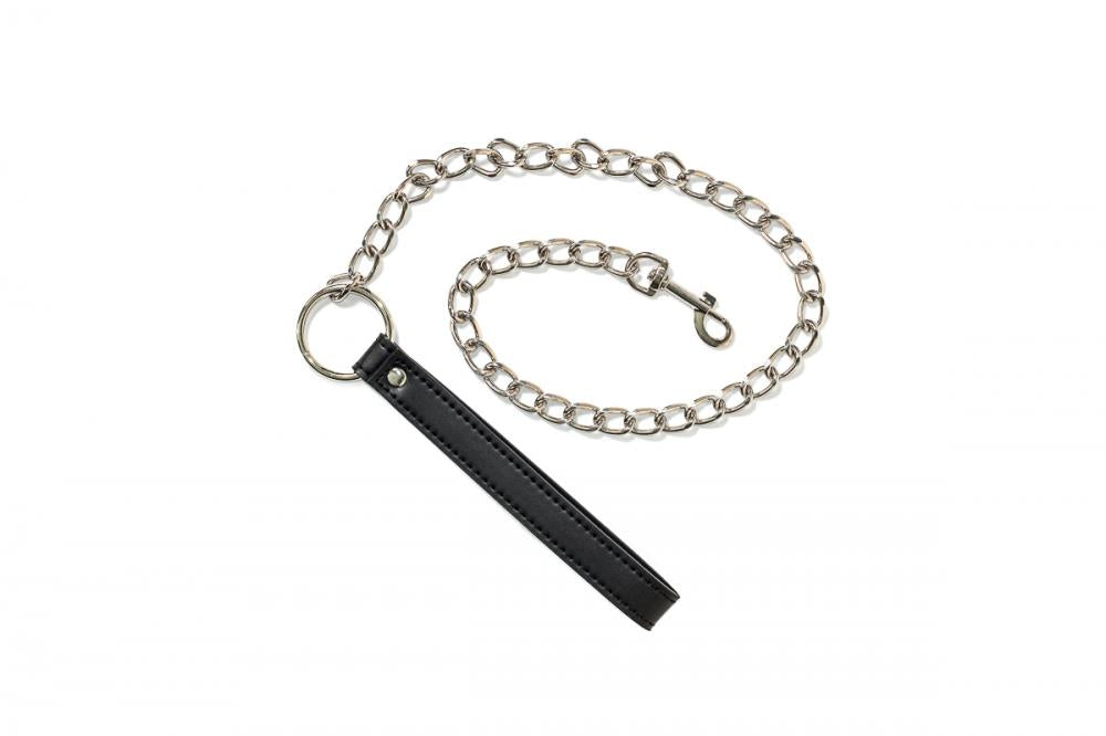 3-Obroża ze smyczą łańcuszkiem stalowym bondage bdsm-3