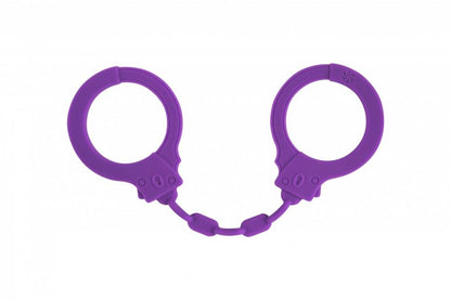 1-Kajdanki-Silicone Handcuffs Party Hard Suppression Purple-1