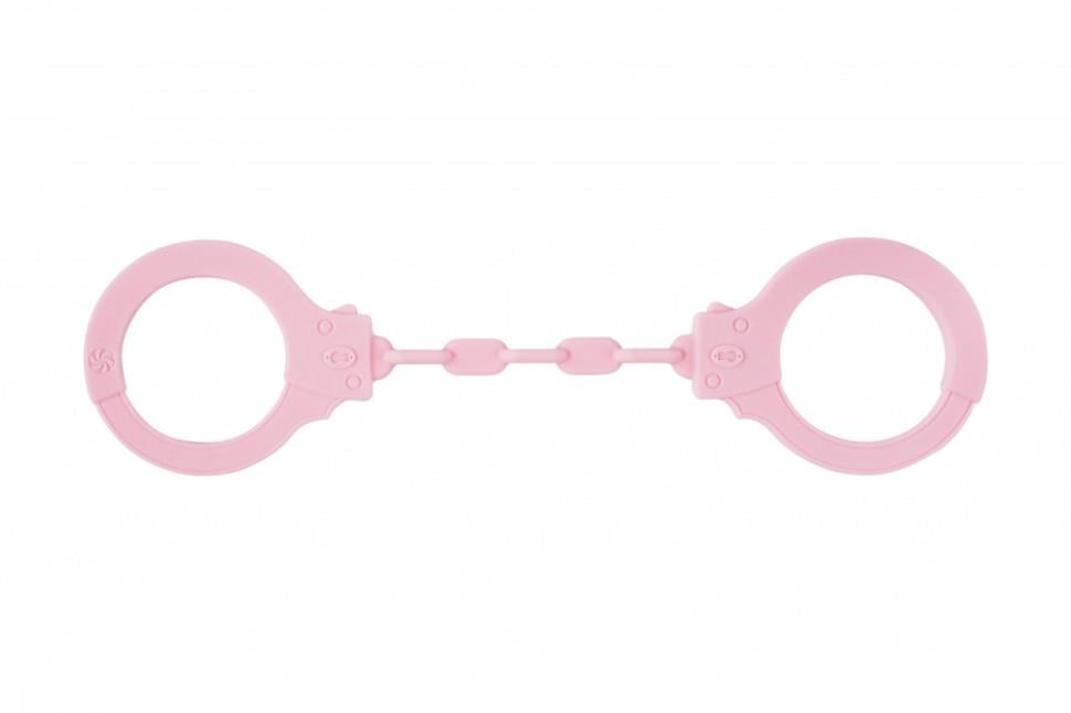 2-Kajdanki-Silicone Handcuffs Party Hard Suppression Pink-2