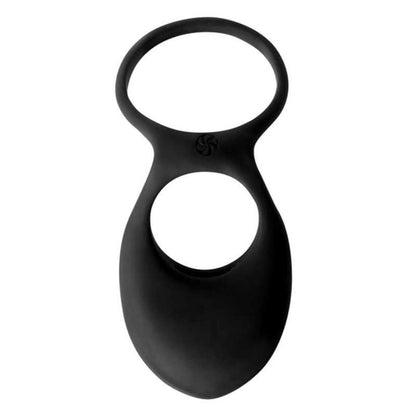 3-Pierścień- Vibrating Double Cockring Daydream Black-3