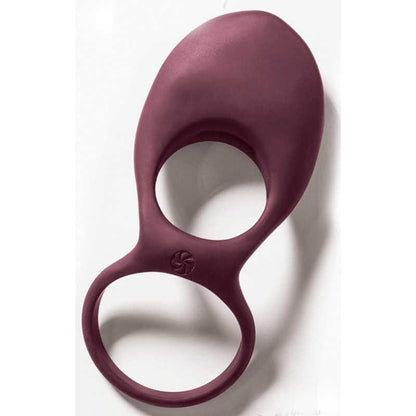 1-Pierścień- Vibrating Double Cockring Daydream Wine Red-1