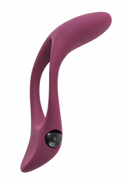 3-Pierścień-Erection Vibroring Pure Passion Stardust Wine Red-3