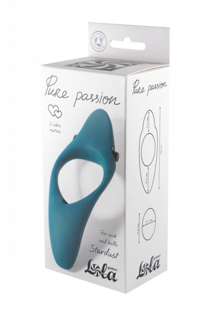 4-Pierścień-Erection Vibroring Pure Passion Stardust Green-4